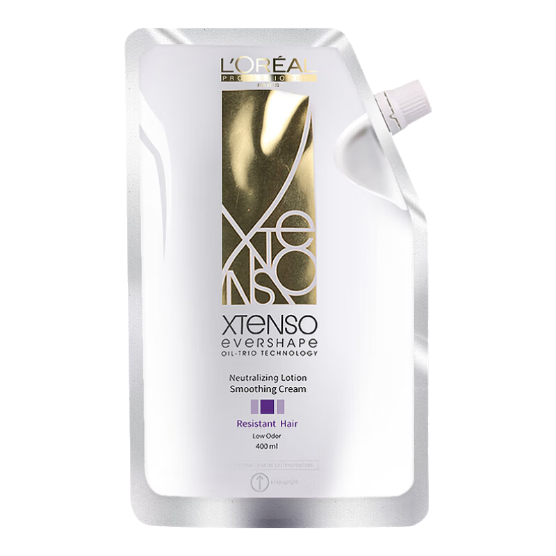 欧莱雅（LOREAL）官方正品探索精润直发膏软化剂离子烫神器免夹免拉柔顺剂药水家用 抗拒发质（沙发自来卷发质 ）