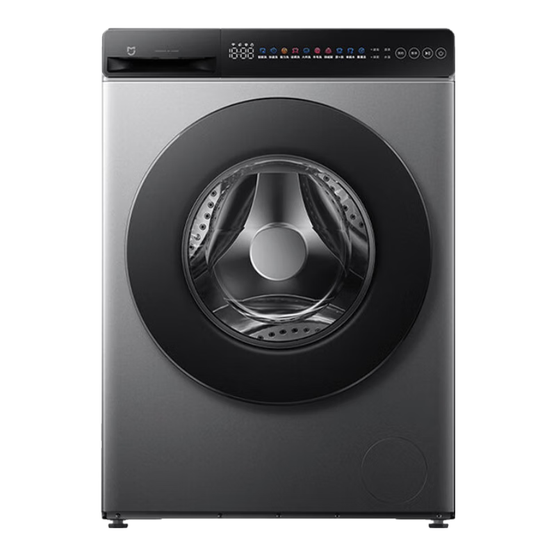 米家小米【国家补贴20%】10公斤超净洗直驱变频全自动滚筒洗衣机 超大筒径超薄机身银灰色 XQG100MJ107 10kg超净洗银灰