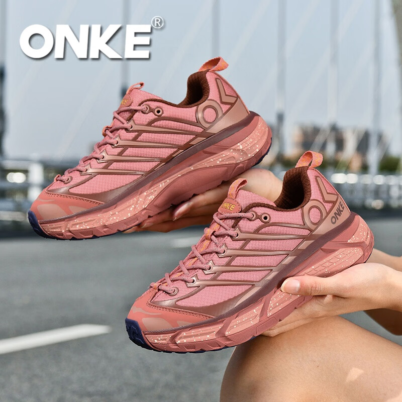 ONKE德国欧克户外运动休闲鞋男鞋经典复古轻盈防滑耐磨情侣跑步鞋女鞋 哪吒红 哪吒 37