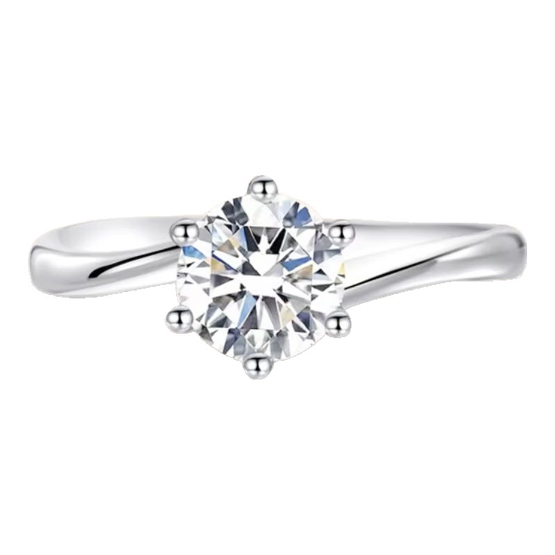 ���ڲ����������ٲ���������ʯ��ָ18Kһ������צ��������������Ůʥ�������� 18K��50��D/VVS��IGI֤�顿 3799Ԫ