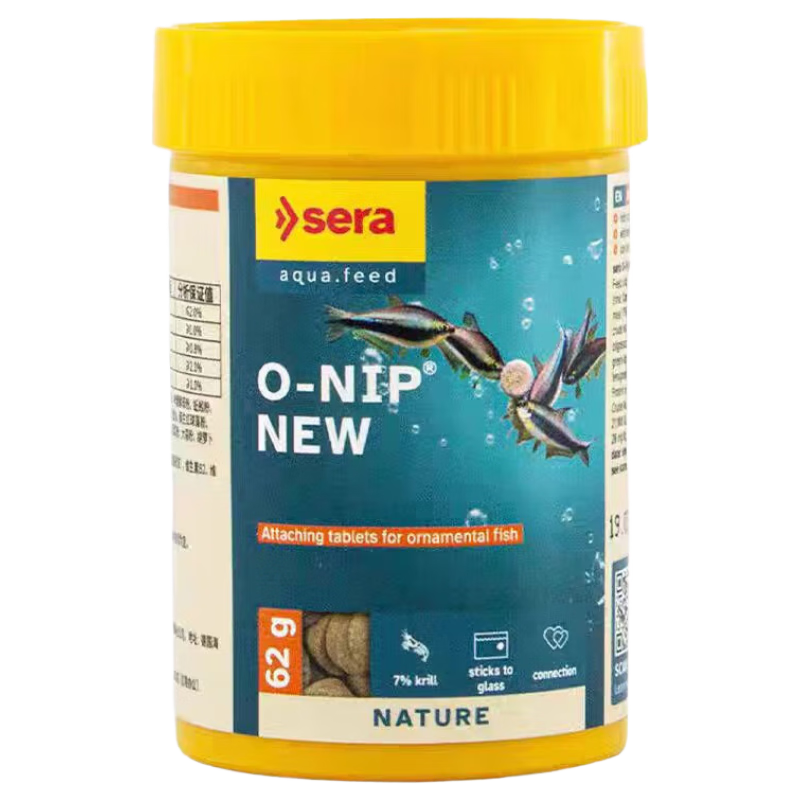sera德國(guó)進(jìn)口sera喜瑞貼片飼料熱帶魚(yú)燈魚(yú)孔雀魚(yú)雜食鼠魚(yú)異形底棲魚(yú)糧 7%磷蝦貼片265片/169g