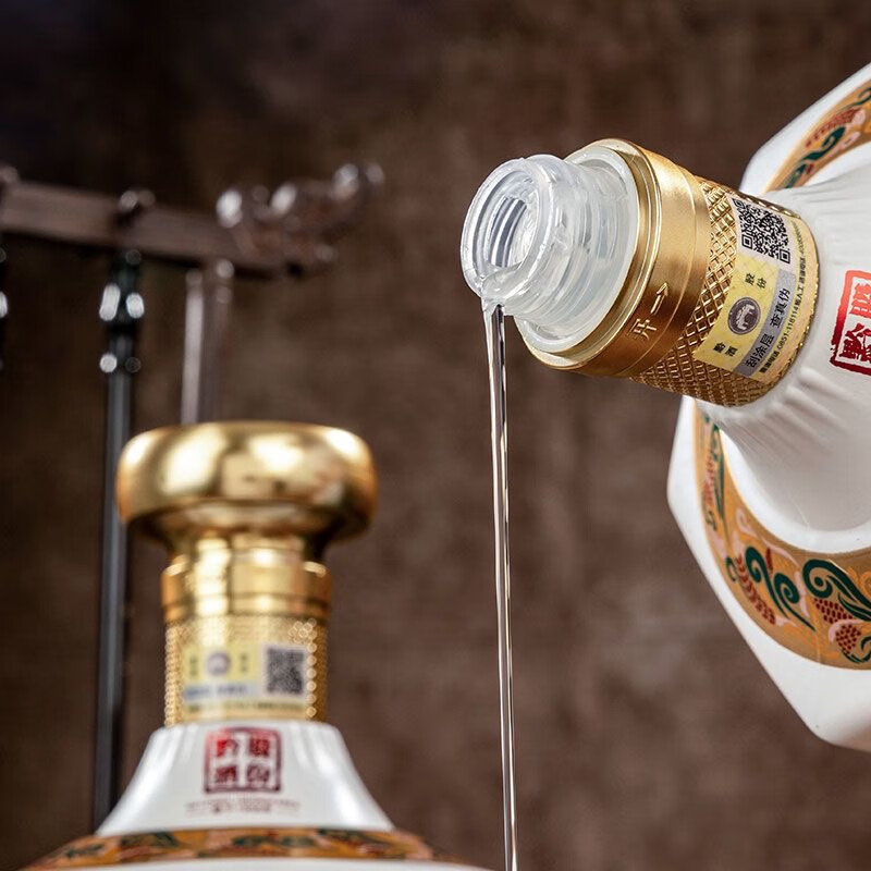 黔酒印象酒 酱香型白酒 纯粮酿造53度白酒 53度 500mL 4瓶 黔酒华彩