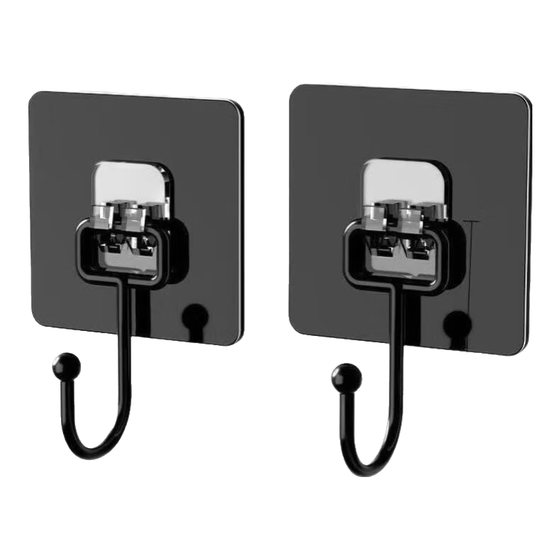 Jepoo强力粘钩无痕挂钩免钉粘胶厨房浴室创意吸盘粘贴壁挂钩子 PVC+金属粘钩（10个装)