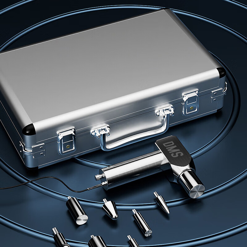 林品进口dms深层肌肉刺激仪肌肉放松按摩器dms筋膜枪专业级筋膜按摩仪 加强版【8按摩头】-不锈钢材质