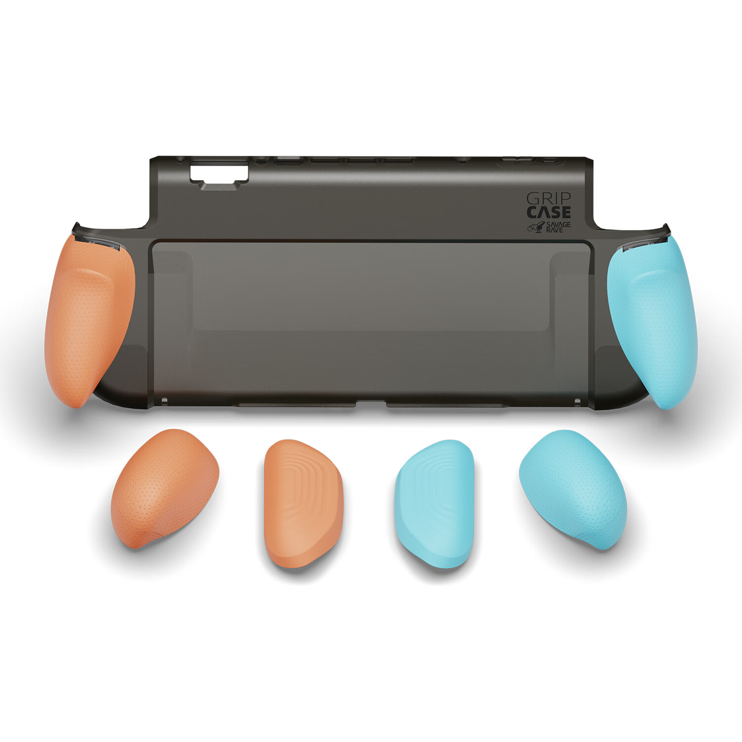 Skull & Co.Switch2保护壳  能插底座 骷髅skullnco 人体工学 附三种握把 GripCase2 单品：GripCase2【蓝红】