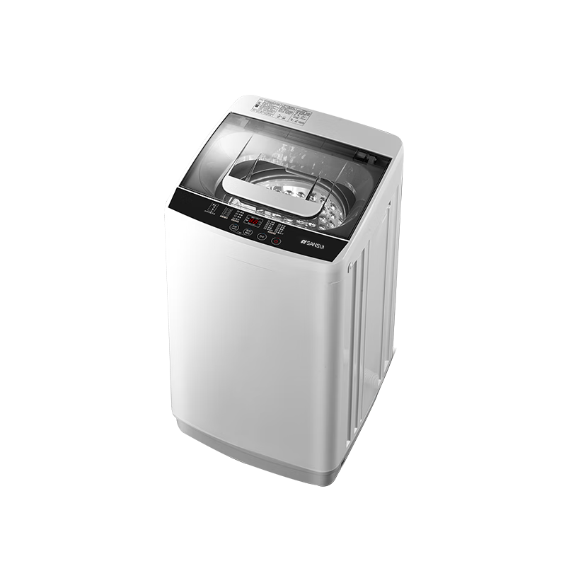 SANSUI山水全自动波轮洗衣机家用智能洗脱一体大容量公寓宿舍出租房6.5KGHB65Q85-SU568TN玄武灰
