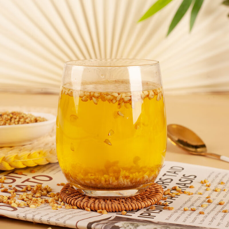 八百方黄苦荞茶四川大凉山大麦茶麦香型金荞麦茶浓香乔麦茶苦荞茶泡水 250g罐装【2罐】