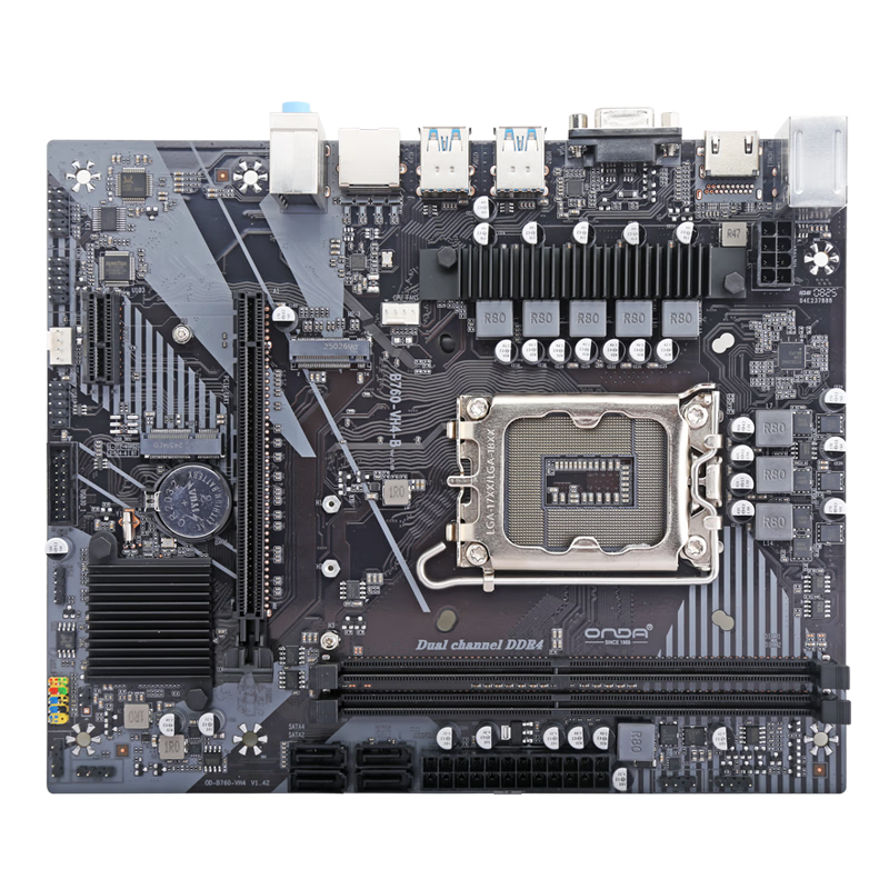 ���ONDA��B760-VH4-B��Intel B760 /LGA 1700��֧��DDR4 CPU12600K/14400F/13490F ��Ϸ��������