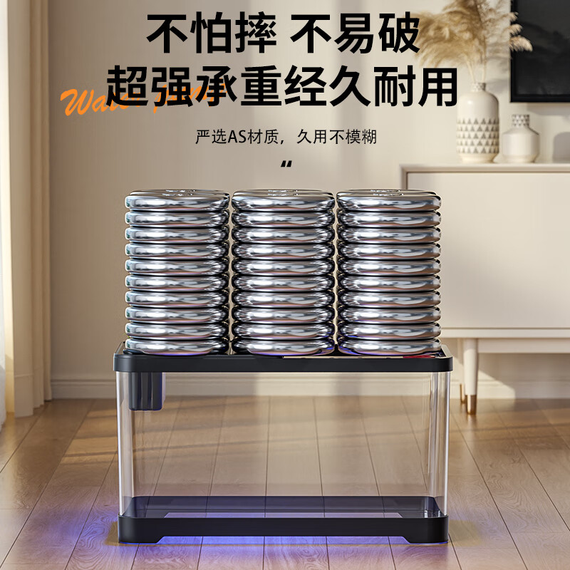 宠小岛鱼缸懒人鱼缸家用客厅办公室金鱼缸过滤鱼缸 中号奶油色豪华款【升级滑盖+循环增氧】