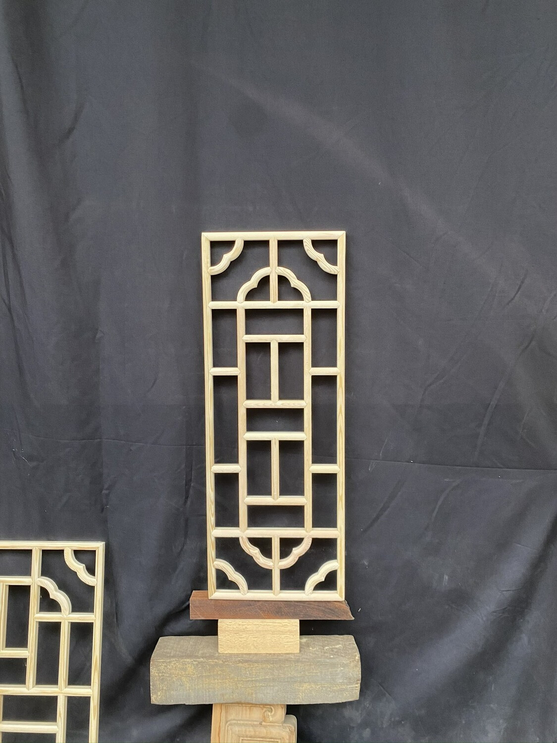 东阳木雕仿古门窗中式实木花格花窗吊顶木格栅背景墙玄关隔断屏风