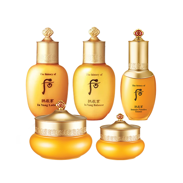 后Whoo氣韻生水乳精華眼霜面霜5件禮盒64ml水油平衡女生生日禮物