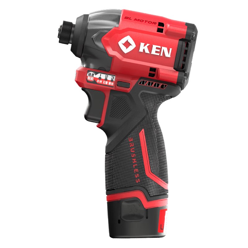 锐奇（KEN）【新品】12V无刷冲击起子机170牛超大扭力锂电钻电动冲击批6712D