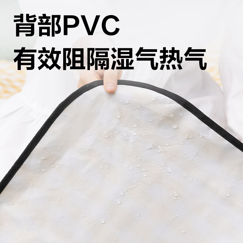 得力（deli）加厚野餐垫户外超大可折叠地垫露营沙滩帐篷防潮垫 【黄白格】牛津布 适合4-8人