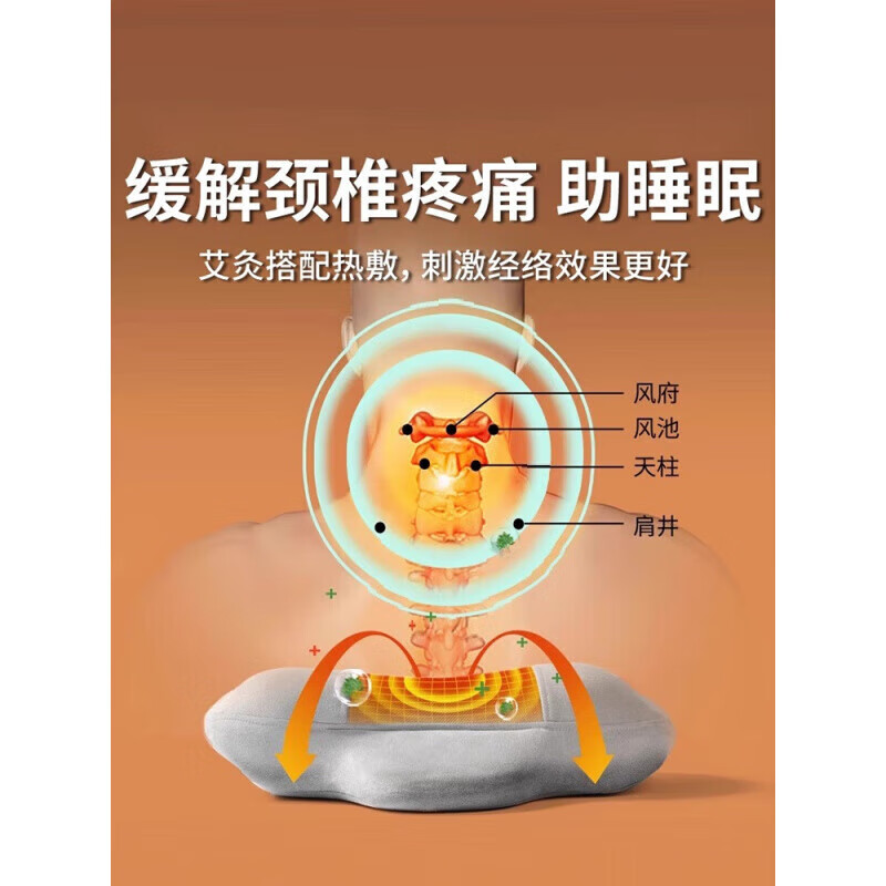 通用防专用枕头荞麦护颈枕乳胶低枕治疗脑供血不足按摩睡觉 [普通款]加大荞麦壳装-偏硬