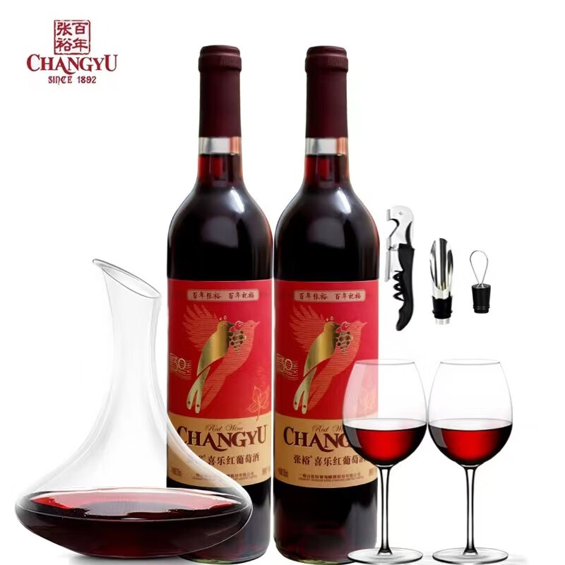 張?jiān)＜t葡萄酒750ml*6支 甜型紅葡萄酒 整箱批發(fā) 女士醉愛 【750ml*6支】贈(zèng)開瓶器*1