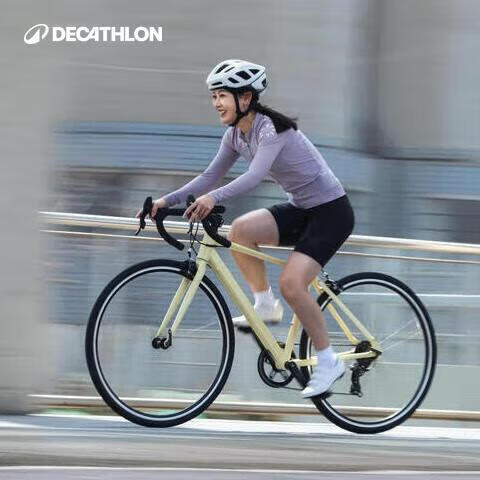 迪卡侬RC100升级款公路自行车弯把铝合金通勤自行车M-5204980