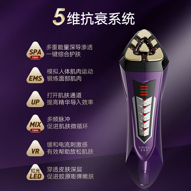 美杜莎(the vzusa)美容仪器一代SE升级款家用脸部眼部宙斯美容仪抗衰提拉紧致促渗淡斑生日礼物七夕情人节礼物