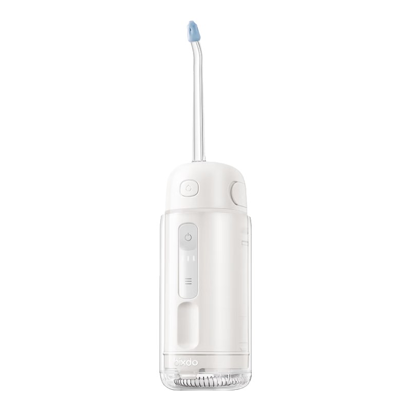 倍至（bixdo）沖牙器元?dú)庑∧z囊 水牙線牙齒沖洗器清洗器正畸電動(dòng)洗牙器洗牙機(jī)家用便攜式兒童可用牙醫(yī)推薦 元?dú)饽z囊+噴嘴收納盒 | 暖瓷白 |5支噴嘴