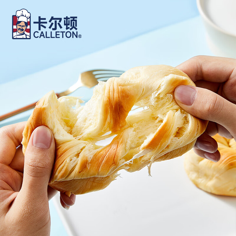 卡尔顿（Calleton）奶狮面包整箱早餐面包休闲零食手撕面包下午茶点心 奶香手撕面包410g