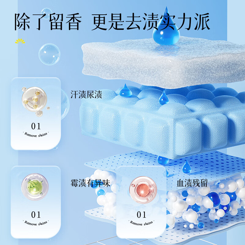 蓝漂优+小苏打香氛洗衣液除螨除菌深层洁净持久留香家庭装实惠整箱批发 2KG*1瓶【奇幻花香4斤装】
