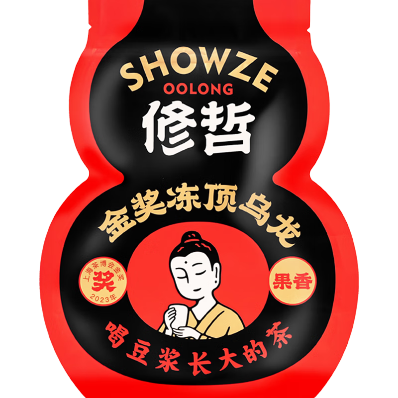 修哲（SHOWZE）凍頂烏龍臺灣高山茶無(wú)農殘果香 葫蘆袋 多規格 整袋散裝 128g