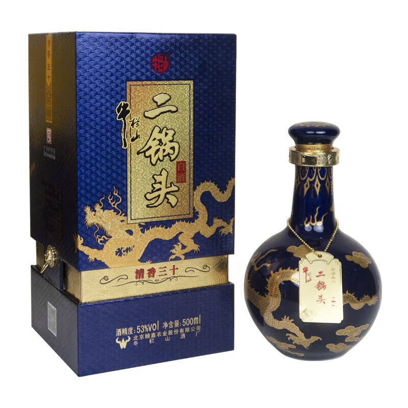 白酒　牛栏山百年红30年白酒53度 百年牛栏山52度价格及图片百年牛栏山多少钱一瓶-香烟网
