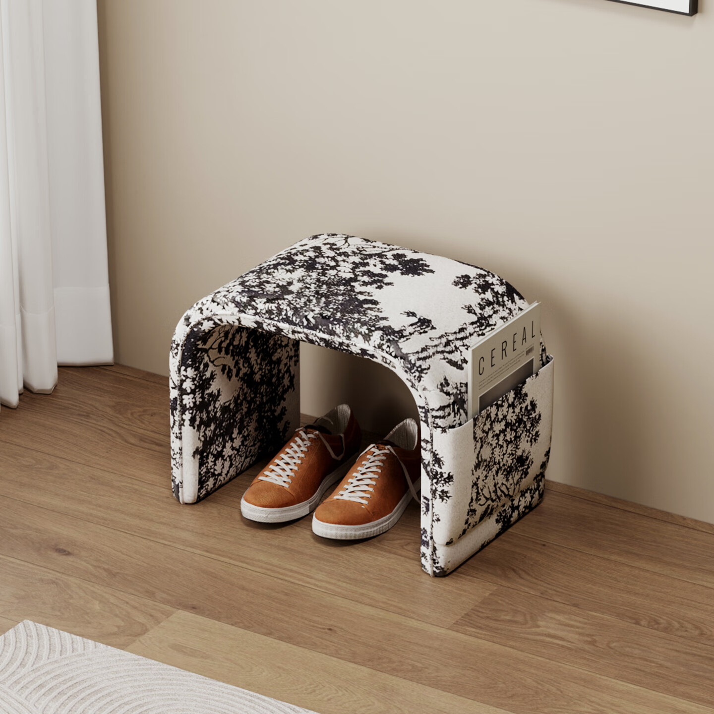 耶特入户门换鞋凳轻奢高级感家用门口穿鞋凳玄关鞋架坐凳一体进门鞋凳