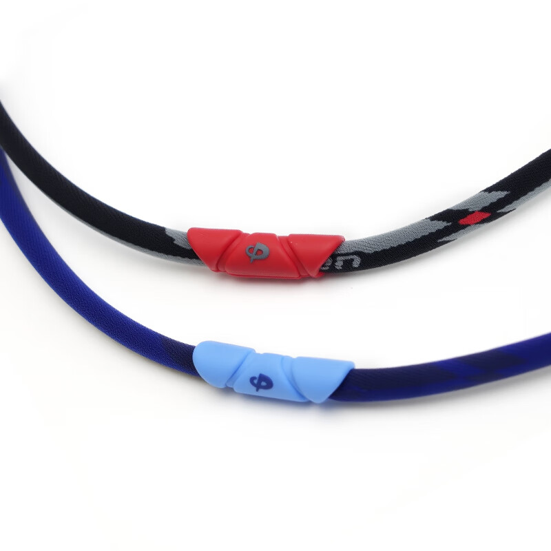 法藤（Phiten） RAKUWA 灵跃伸缩运动项链50cm轻量款无感佩戴运动项环男女同款 黑 50cm