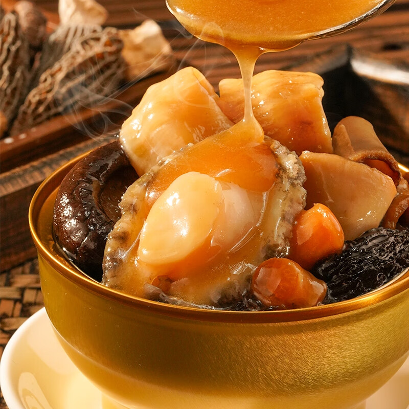 广州酒家佛跳墙盆菜4人 海参鲍鱼方便速食海鲜半成品私房菜利口福团圆饭菜 【常温保存】鲍汁佛跳墙258g