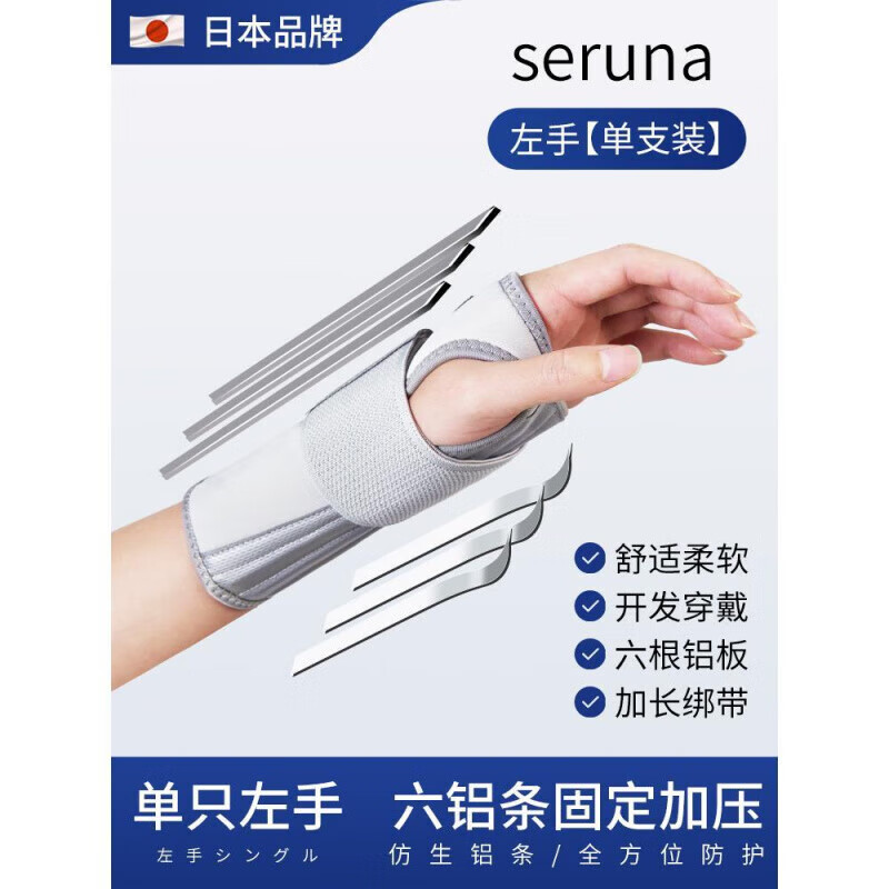 通用护腕扭伤手腕固定器支具腱鞘疼劳损关节套男女腕管综合症 儿童尺码[514岁]男女童通用 三代[右手](可拆卸双铝板+舒适透