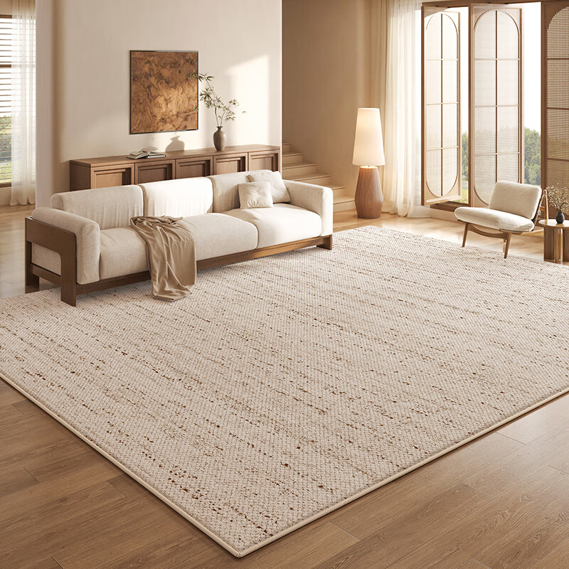 布迪思 地毯客厅地毯卧室茶几沙发毯可定制北欧简约现代满铺加厚防滑垫 拙织 140*200cm小客厅