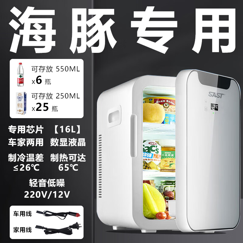 赛乐透适用于比亚迪海豚车载冰箱汽车专用冷藏冷冻保鲜小型12v 海豚//车家两用可控温/1 20L 比亚迪海豚