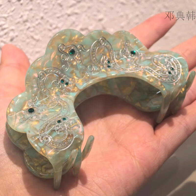 三栖虎陕西历史博物馆抓夹发卡宝绾青丝系列抓夹巳事如春款文创旅 宝绾青丝系列-巳事如春款