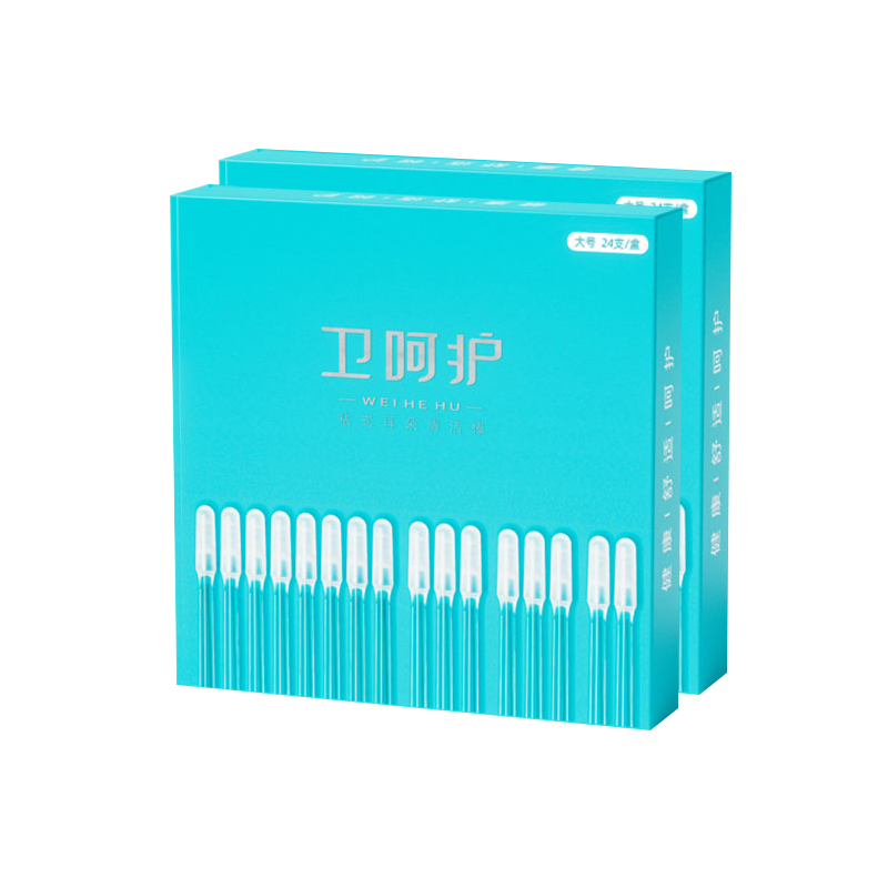 初舍（CHUSHE）粘耳棒48支挖耳勺掏耳神器掏耳勺安全粘着式棉签棒儿童采耳大号