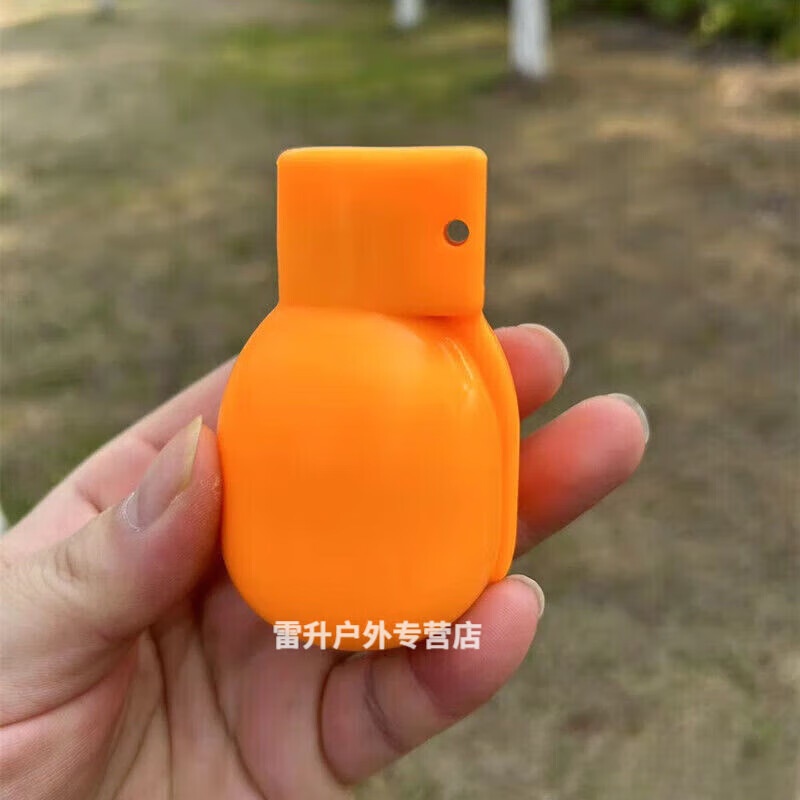 宰搂模拟手榴训练弹桔色轻822橡胶模型橘色教练塑料催泪模型 黑色2代260克4个