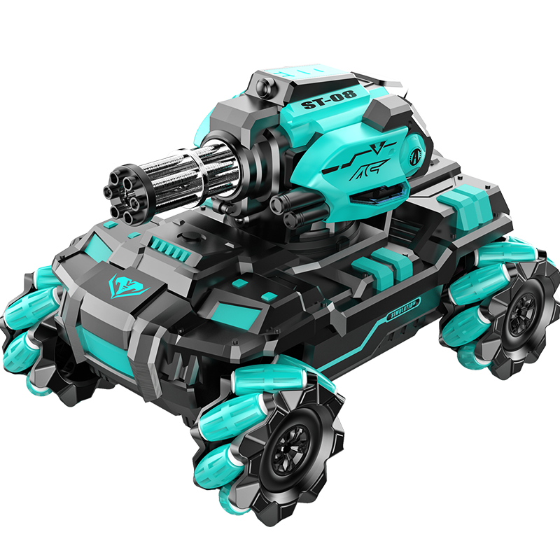 星域傳奇兒童遙控汽車機器狗變形機器人3-6-8-10歲電動小男孩玩具生日禮物 25CM綠【雙遙控+氣筒連發(fā)】雙電