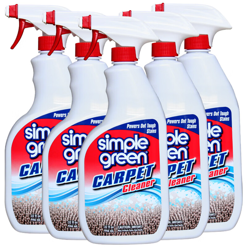 简绿布艺沙发清洁剂地毯干洗剂免水洗科技布沙发专用清洗剂墙布清洁剂 买4送1（到手5瓶）