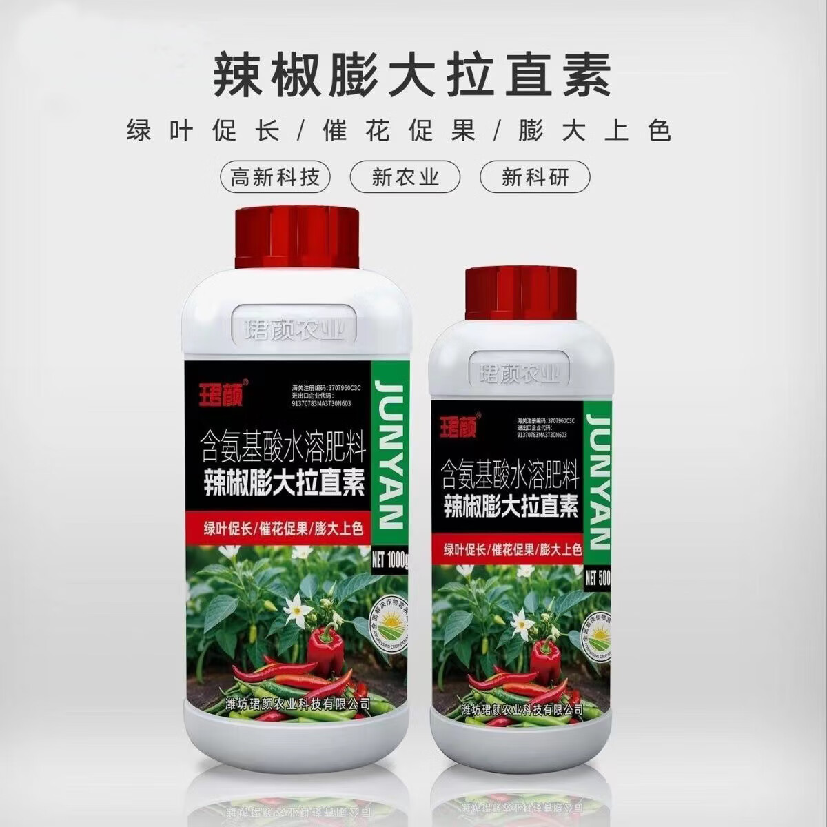 辣椒膨大拉直素膨大素青椒甜椒辣椒三不落叶面肥肥料水溶肥 辣椒膨大拉直素1000克*12瓶 京东折扣/优惠券