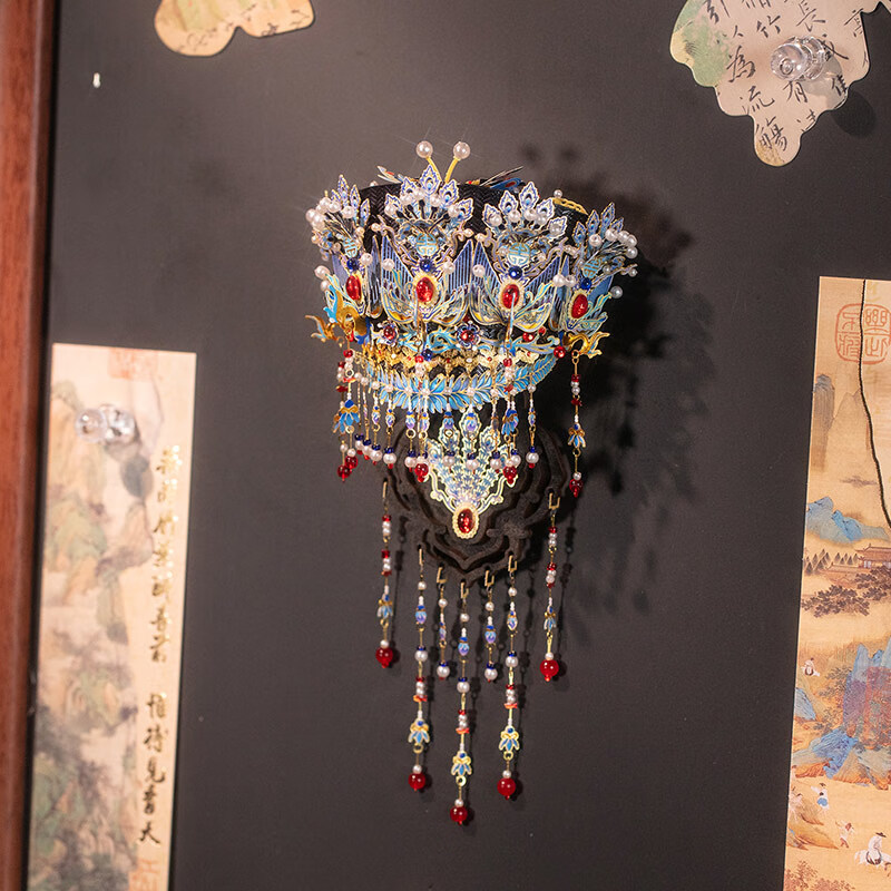 上新了文创 故宫凤冠立体冰箱贴 拼图金属拼装diy生日礼物送女友璎珞凤钿