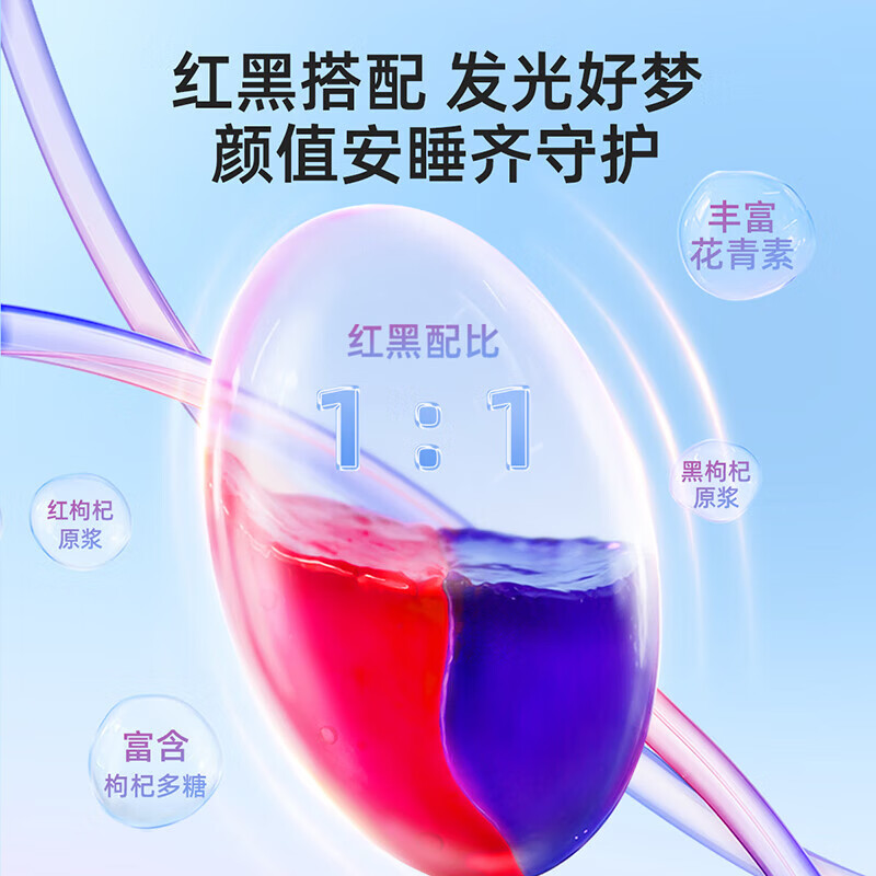杞里香尝萃红黑枸杞原浆沙棘汁礼盒养生枸杞茶花青素宁夏头茬枸杞滋补品 【超值礼盒】黑红枸杞原浆1.8L/60袋