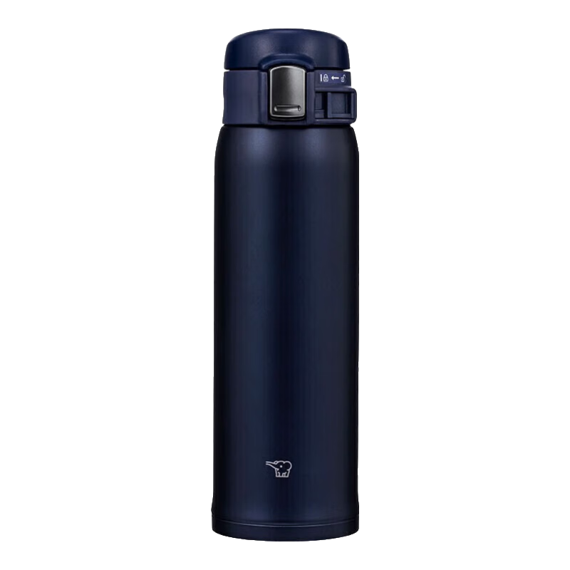 象?。╖O JIRUSHI）保溫保冷杯不銹鋼戶(hù)外防漏杯子SM-SF48深藍色480ml七夕送禮