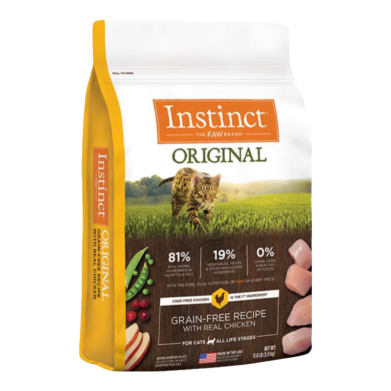 instinct ��Ȼ����è�� �޹ȼ������è���� 11��/5kg Ӣ���������� 297Ԫ(����ȯ)