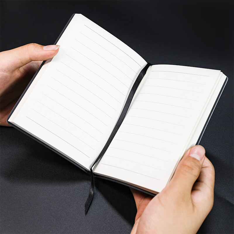 记忆印象软面抄口袋横线笔记本子 便携横线日记本 随身横线记录本 logo定制 企业定制服务 口袋横线本-纹理棕（100mm*140mm）