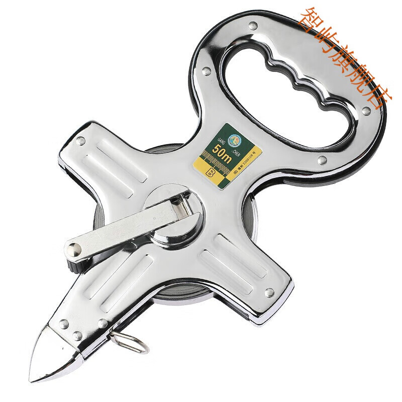 椁俊钢尺50米卷尺50m钢卷尺五十米家用工程测绘工业不锈钢钢卷尺工具