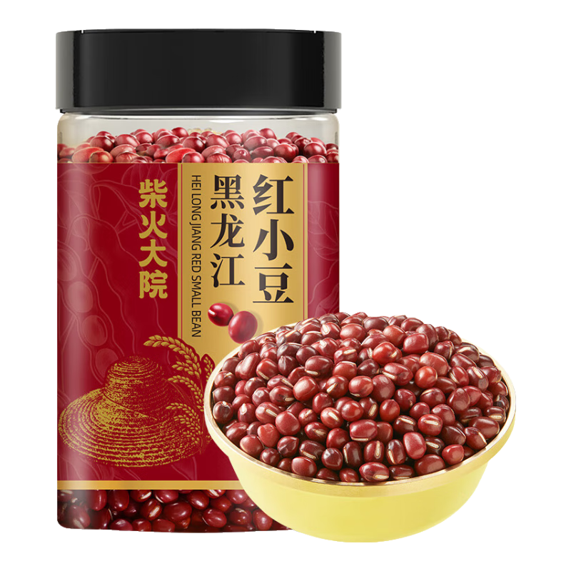 柴火大院 黑龙江红豆 400g  红豆沙 五谷杂粮 五红粥食材 低脂粗粮