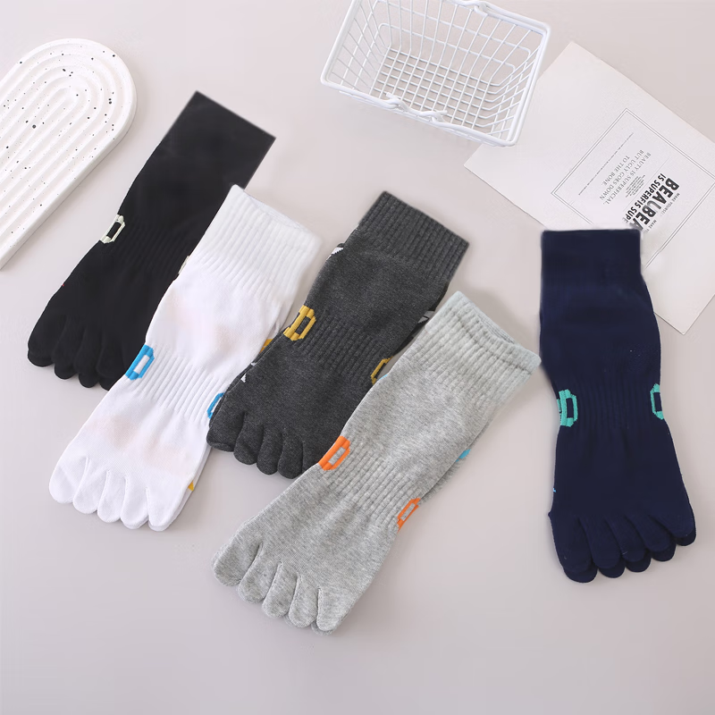 棉武器纯棉五指袜男士纯棉短筒五指袜分脚趾袜抗菌防臭5指袜子