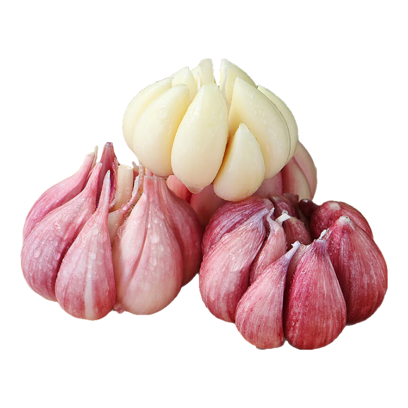 京东紫白皮新鲜湿蒜大蒜现挖蔬菜调料烧烤食材火锅食材 新鲜湿蒜2斤装 1000g 果径【4-5cm]