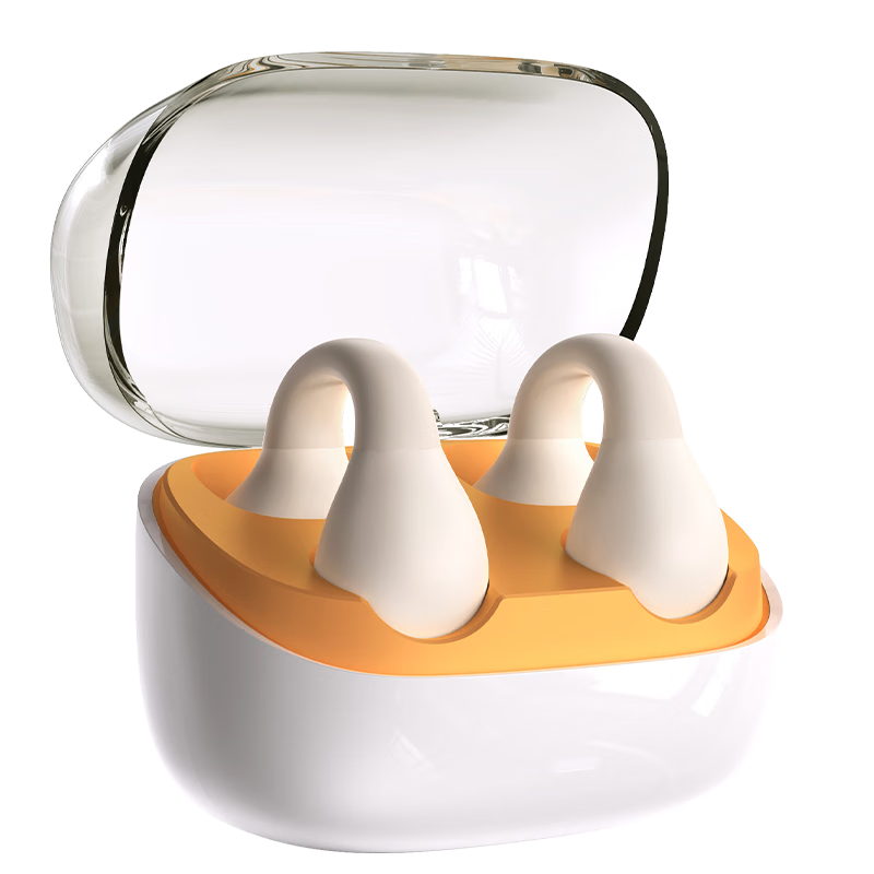 电萝卜D.ROB智能蓝牙耳机AI会议同声翻译耳机运动跑步不入耳骨传导概念夹耳式K20果冻橙(满血版DeepSeek-R1)