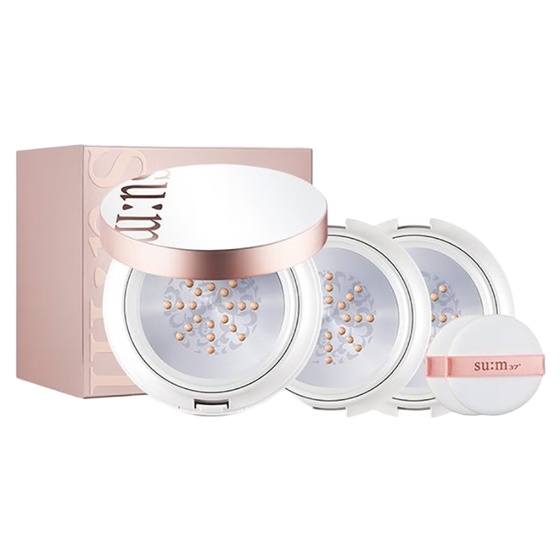 蘇秘37°冰爽防曬氣墊CC霜蘇秘37呼吸多效防曬霜套裝魔法氣墊遮瑕 呼吸冰爽鋼板氣墊CC霜【2替換】