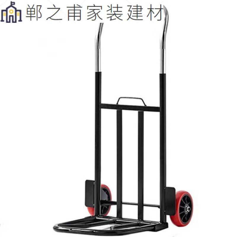 矿泉水爬楼小车上楼梯的拉水小推车桶 带弧度拉水桶可折叠拉杆车2绑绳